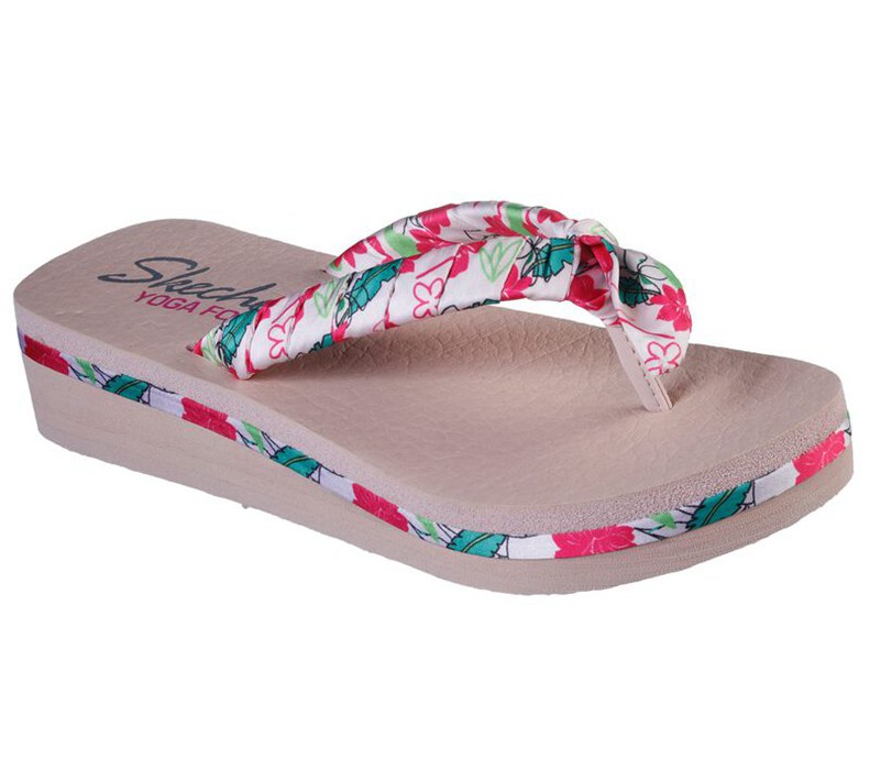 Skechers Dam Rosa/Olika Färger Flip Flop - Vinyasa - Getaway Floral - Sverige (CGEMH-1834)